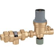 573006A Caleffi 1/2" Press Union Connection in 1/2 " Press Out 573 Autofill Combo(BLR Fill and BFP) w/0-60 psi gauge