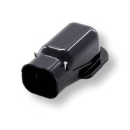 SW-140-K Slimduct 5.5" Wall Inlet Black 140 85096