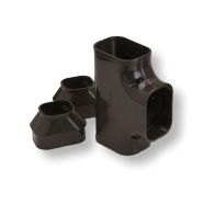 ST-100-B Slimduct Tee Fitting Brown 100 85475