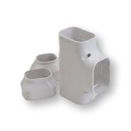 ST-100-W Slimduct Tee Fitting White 100 86115